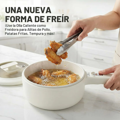Olla Eléctrica Multifunción Anti Adherente Con Tapa