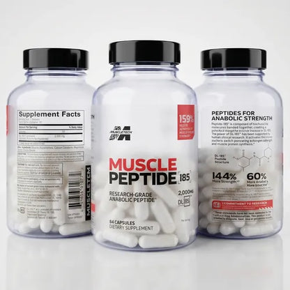 Suplemento Dietario Muscle Peptide 185 - 84 Cápsulas