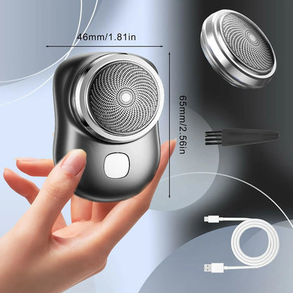 Mini Afeitadora Eléctrica Portátil USB x2