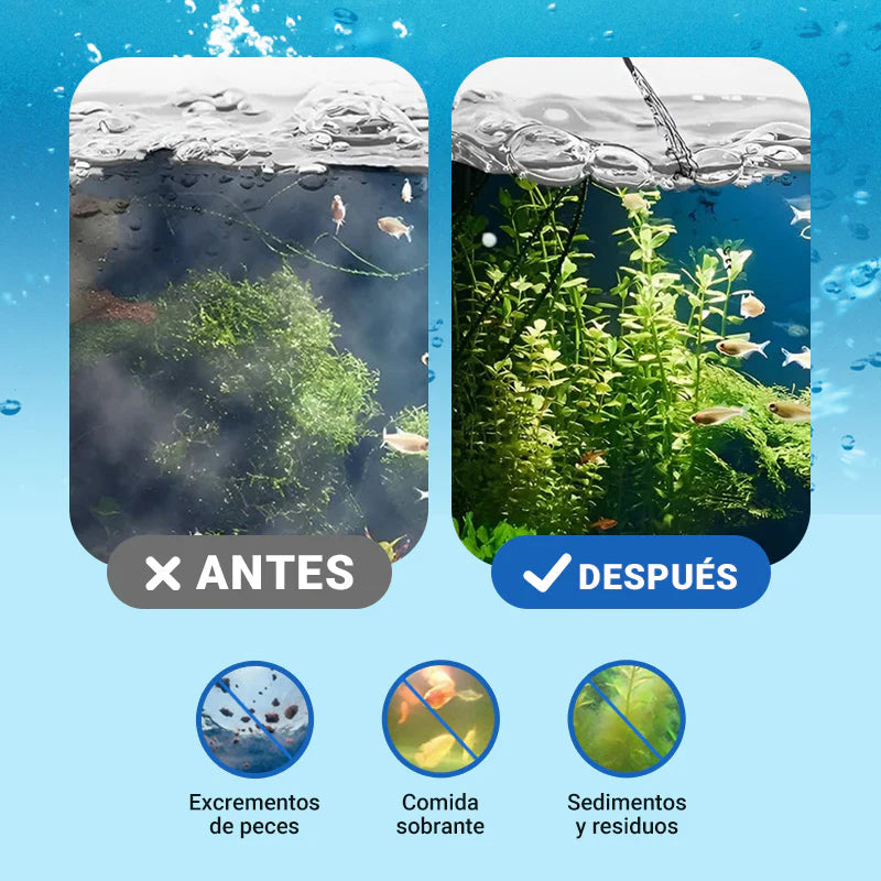 Limpiador Clarificante de Agua para Pecera x2