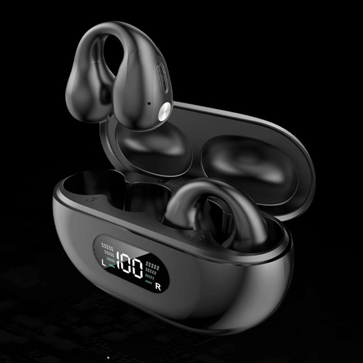 Auriculares Deportivos Oído Abierto Con Clip y Pantalla LED