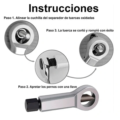 Pack x2 Removedores Manuales De Tuercas Y Tornillos de Alta Resistencia
