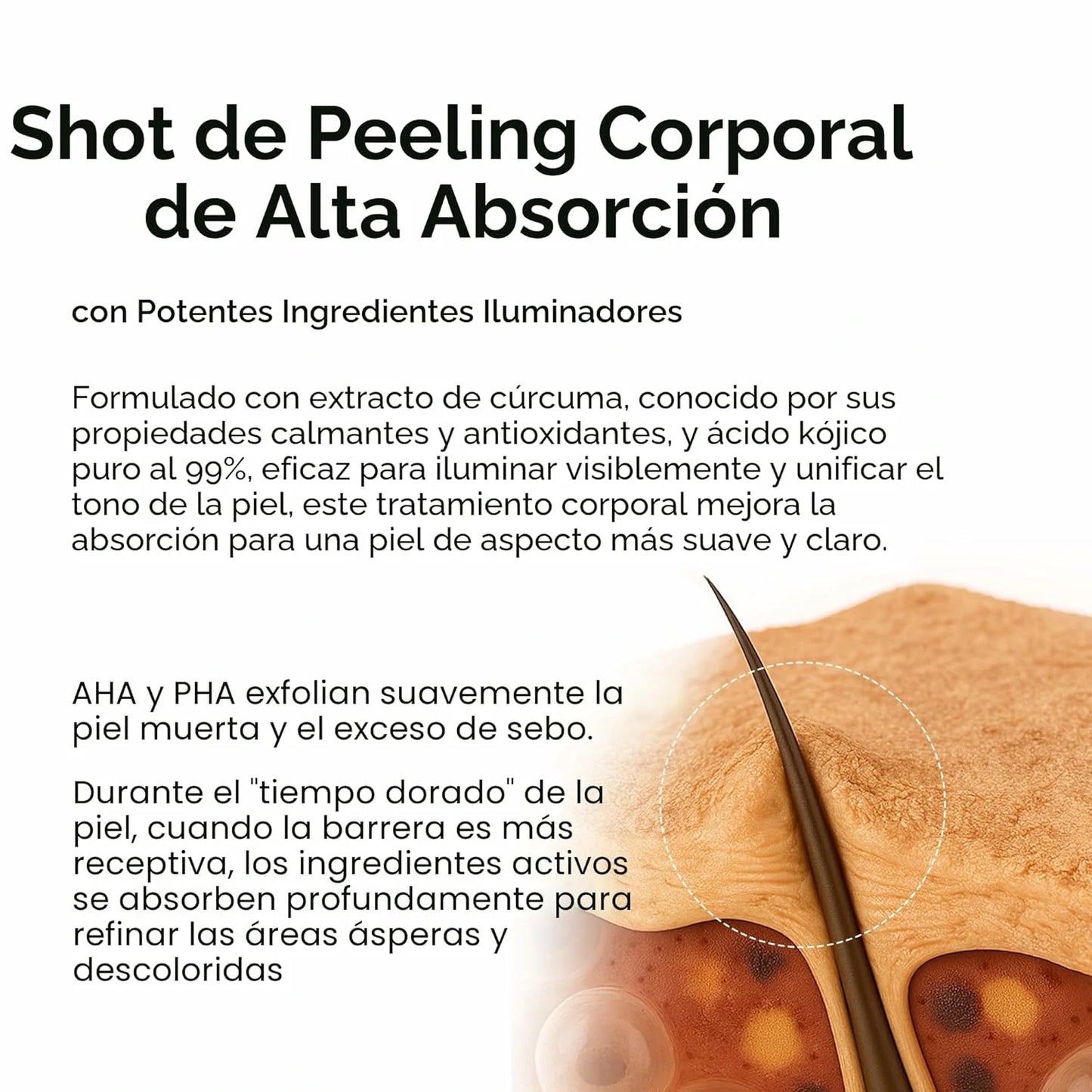 Spray Exfoliante Peel Shot Dr. Melaxin Con Ácido Kójico Y Cúrcuma