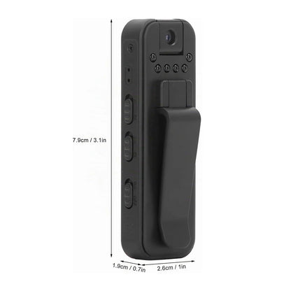 Cámara Corporal Pro Wi Fi Lente Giratorio 180° HD Visión Nocturna