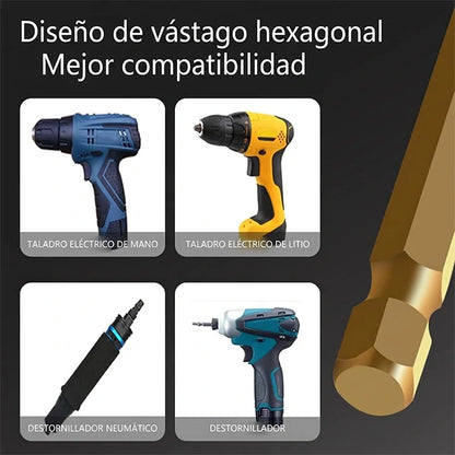 2 Kits x6 Puntas Destornilladoras Magnéticas Cabeza Cruzada