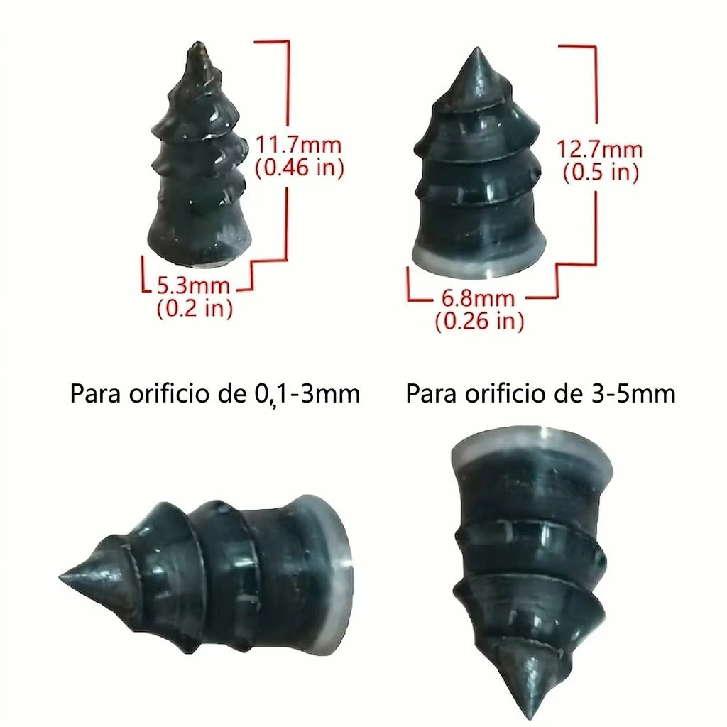 Kit x40 Clavos Reparación Neumáticos Pinchados