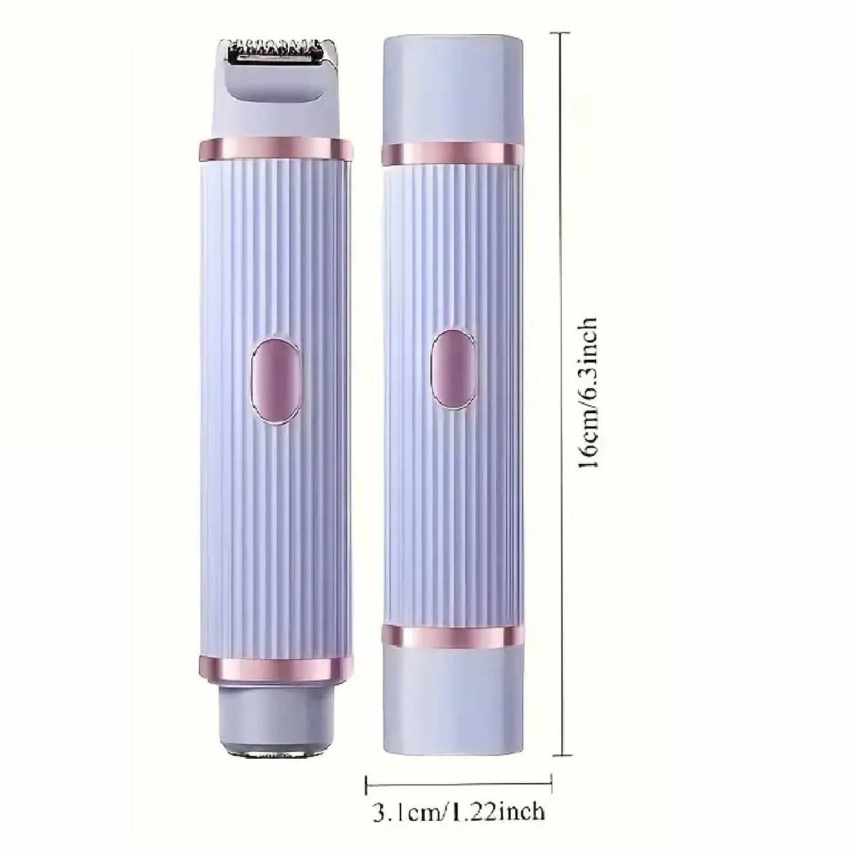 Pack X2 Depiladora 2 En 1 Eléctrica Recargable Para Mujer