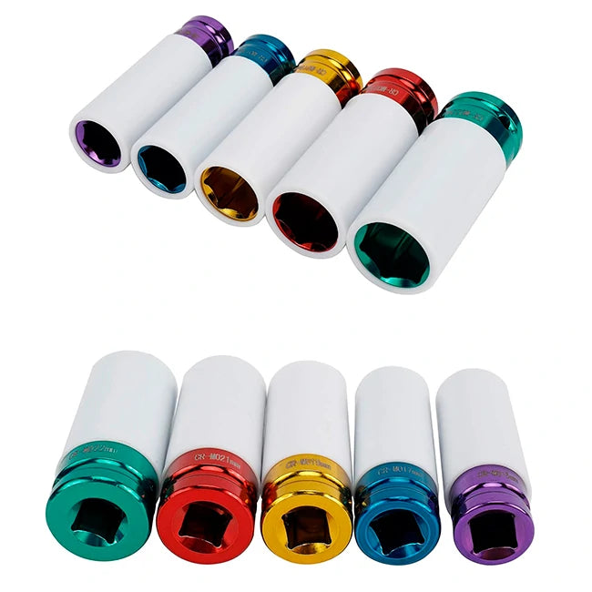 Set x5 Copas 1/2 Con Funda Protectora De Cerámica Rines de Lujo