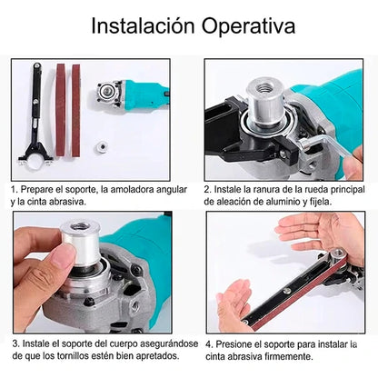Herramienta Adaptador Lijadora De Banda Para Pulidora