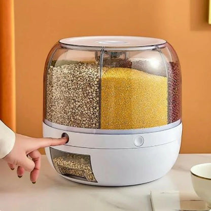 Dispensador Giratorio 360° De Alimentos De 6 Divisiones