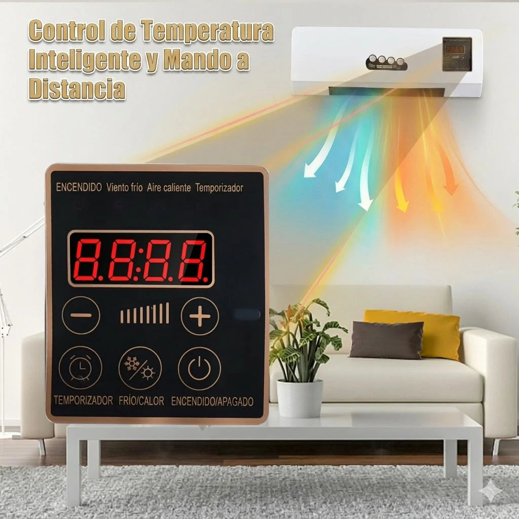 2 En 1 Calefactor Y Aire Acondicionado Split 110v Control Remoto