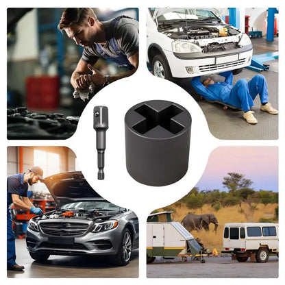 Set x3 Dado Adaptador Universal Gato Mecánico Llave Impacto Y Taladro