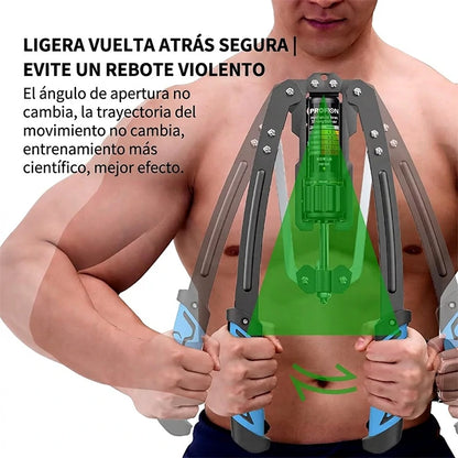 Entrenador Hidráulico Portátil Para Brazo Y Pecho Ajustable
