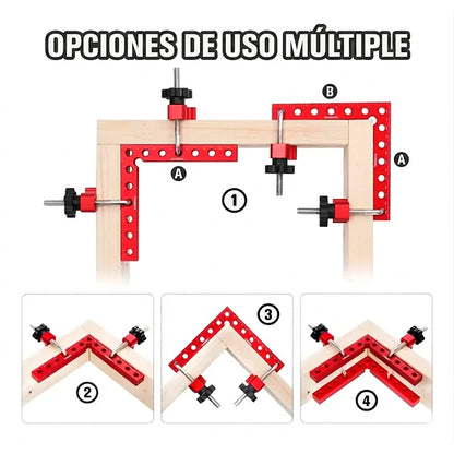 Kit Abrazadera De Sujeción A 90° Para Carpintería