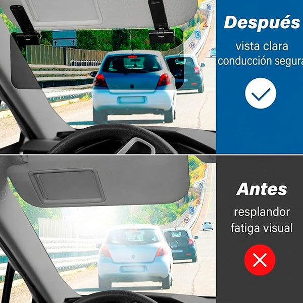 Extensor Parasol Automotriz Ajustable de doble clip