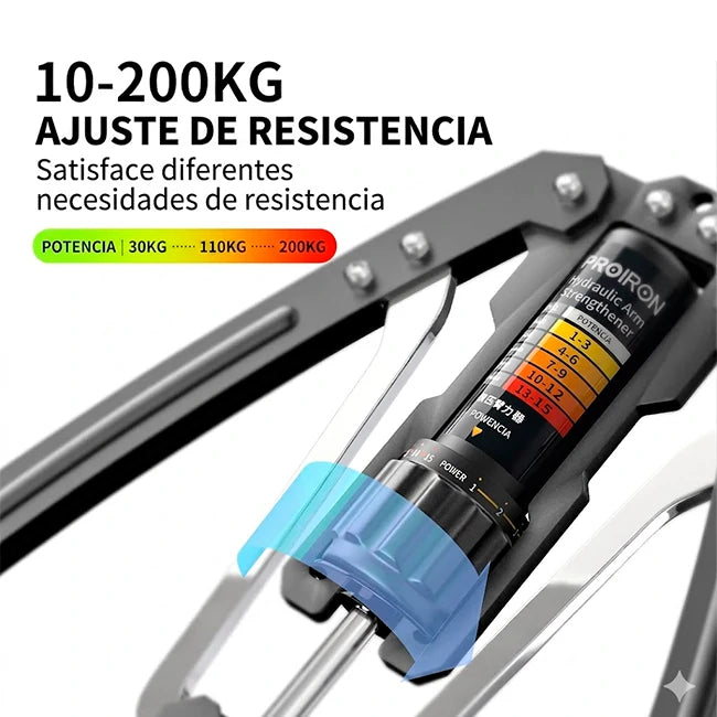 Entrenador Hidráulico Portátil Para Brazo Y Pecho Ajustable