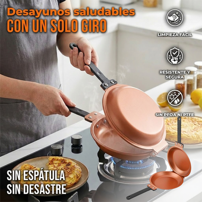 Sartén Doble Cara Anti Adherente
