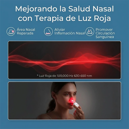 Dispositivo  Portátil Terapia Calmante Nasal Luz Roja