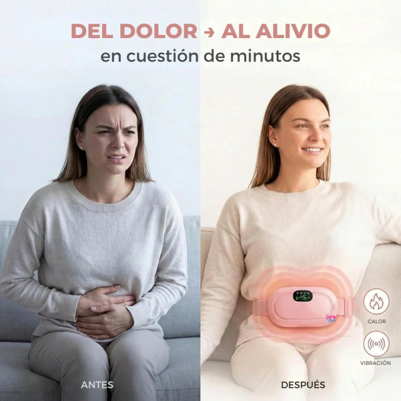 Pack X2 Cinturón Térmico Alivio Cólicos Menstruales Inalámbrico