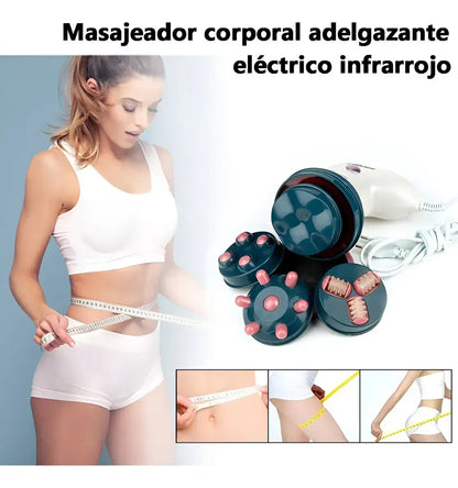 Masajeador Corporal Adelgazante Anticelulitis 4 Cabezales