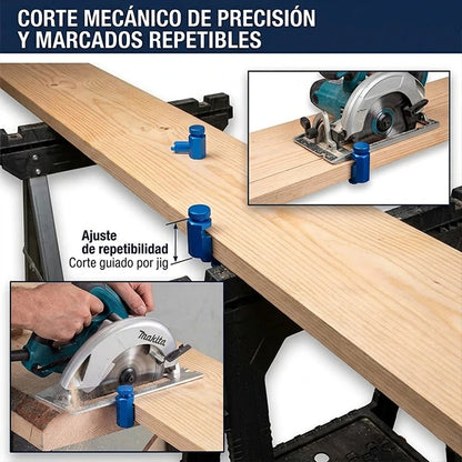 Kit Calibrador Profesional Para Sierra de Mano Corte Preciso