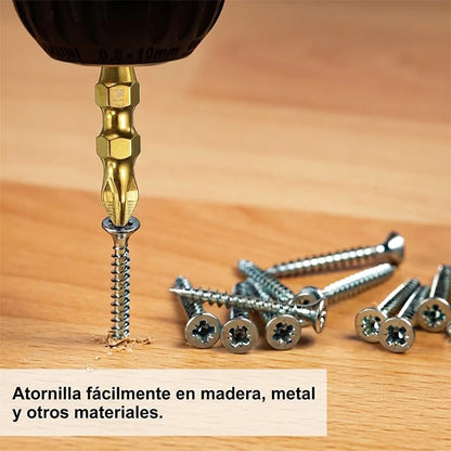 2 Kits x6 Puntas Destornilladoras Magnéticas Cabeza Cruzada