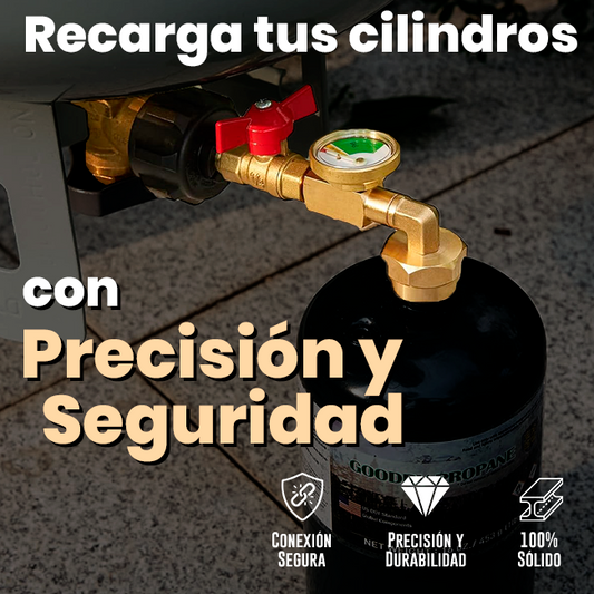Adaptador de Recarga de Propano con Medidor