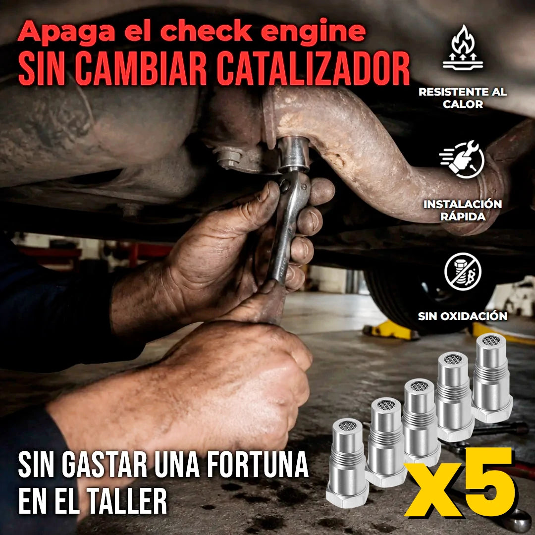 Adaptador Para Sensor De Oxígeno (O2) Con Mini Catalizador Integrado