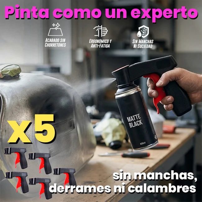 Pack x5 Empuñadura Gatillo Para Lata Aerosol
