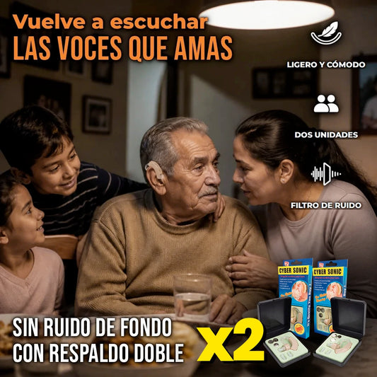 Pack X2 Audífono Amplificador Auditivo Bluetooth Para Detrás De La Oreja