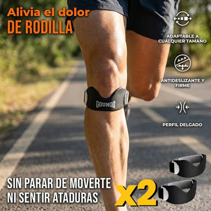 Pack x2 Bandas de Soporte Para Tendón Rotuliano Estabilización de Rótula