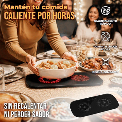 Bandeja Eléctrica Calentadora De Alimentos 2 Puestos