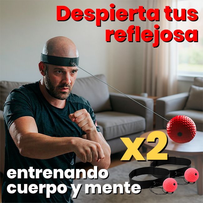 Bola de Entrenamiento Boxeo de Banda Ajustable x2