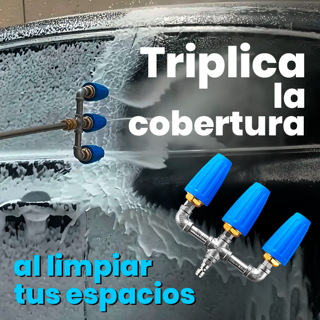 Boquilla Triple Turbo Giratoria