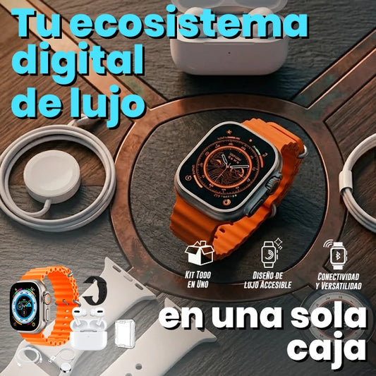 Combo Reloj Ultra Inteligente X9 Con Auriculares Inalámbricos