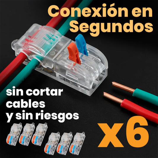 Conector Tipo T de Empalme Rápido x6