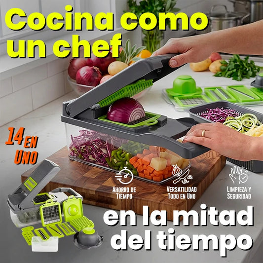 Cortador De Alimentos Multifuncional 14 En 1