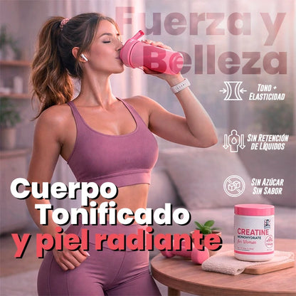 Creatina Monohidratada Para Mujeres Sin Azucar 240gr.