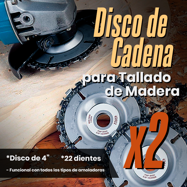 Disco de Cadena para Tallado de Madera