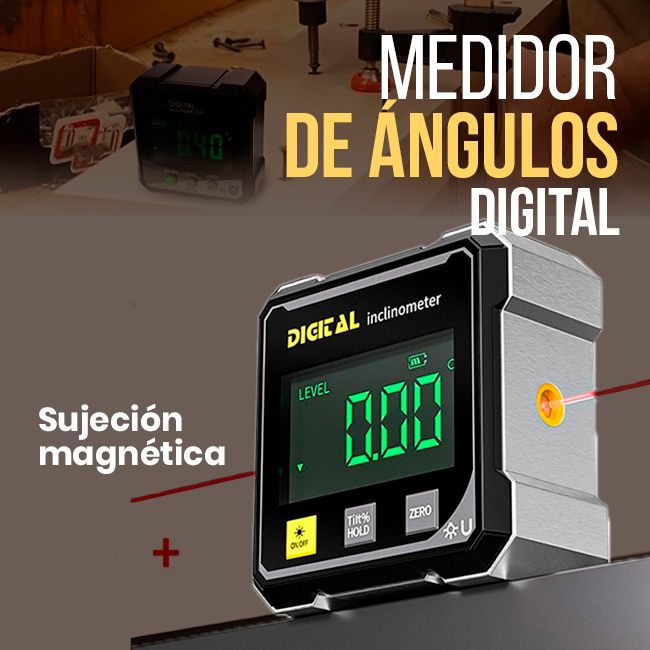 Medidor de Ángulos Digital Magnético