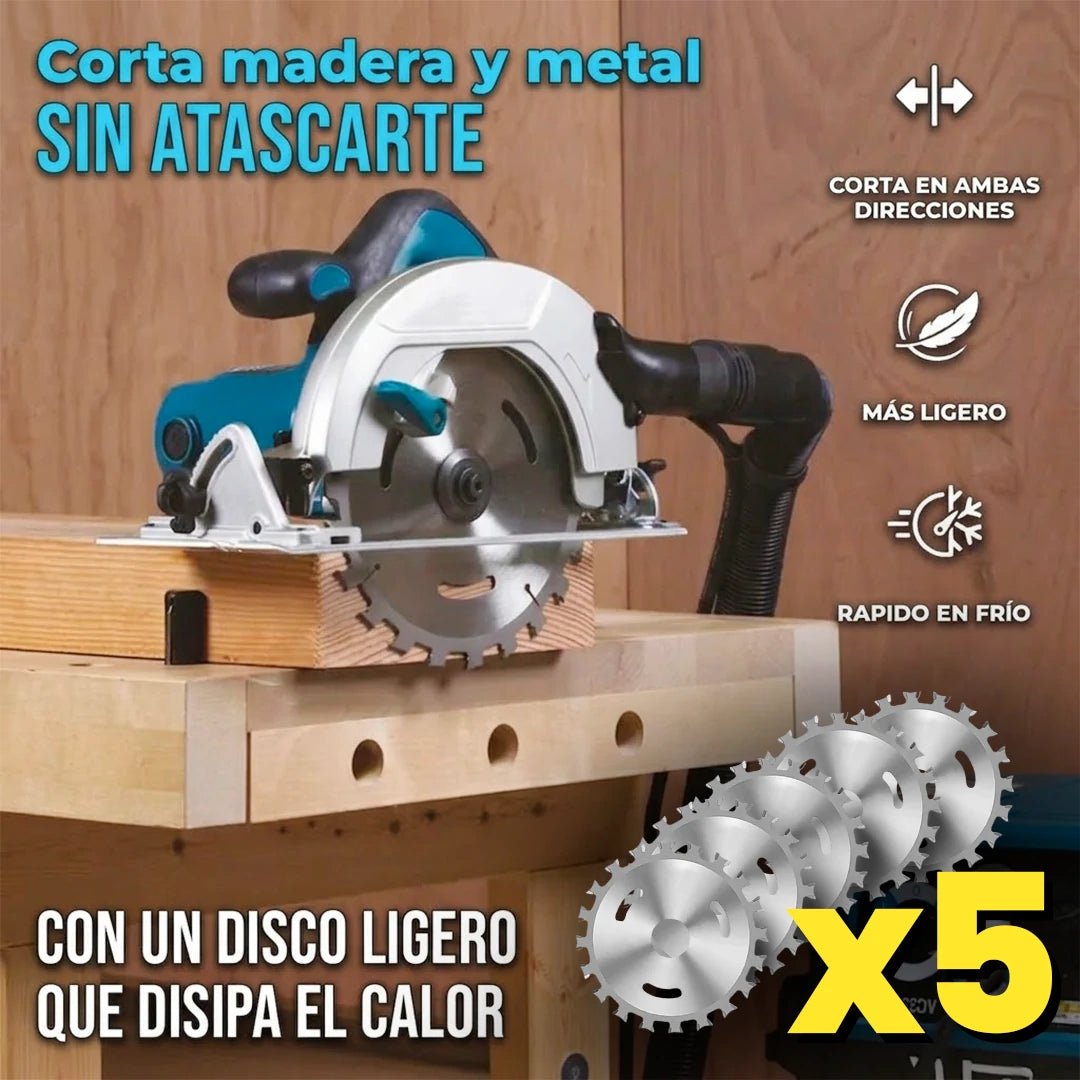 Pack X5 Disco De Corte Multifuncional Doble Cara De 4 Pulgadas