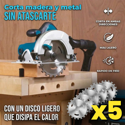 Pack X5 Disco De Corte Multifuncional Doble Cara De 4 Pulgadas