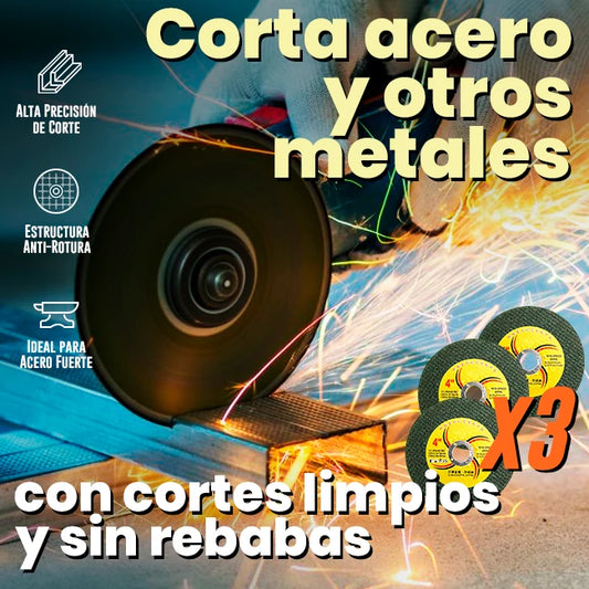 Disco De Corte De Precisión Para Metal x3