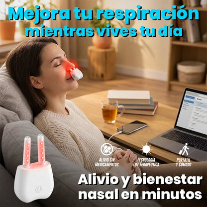 Dispositivo  Portátil Terapia Calmante Nasal Luz Roja