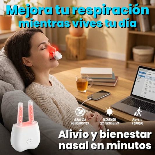 Dispositivo  Portátil Terapia Calmante Nasal Luz Roja