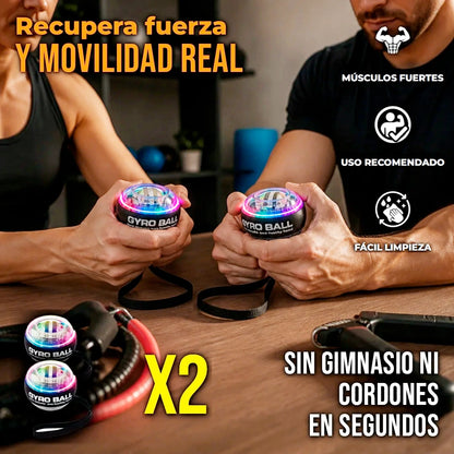 Pack X2 Ejercitador Manual Esfera Gyro Ball Para Fortalecer Muñeca Y Antebrazo