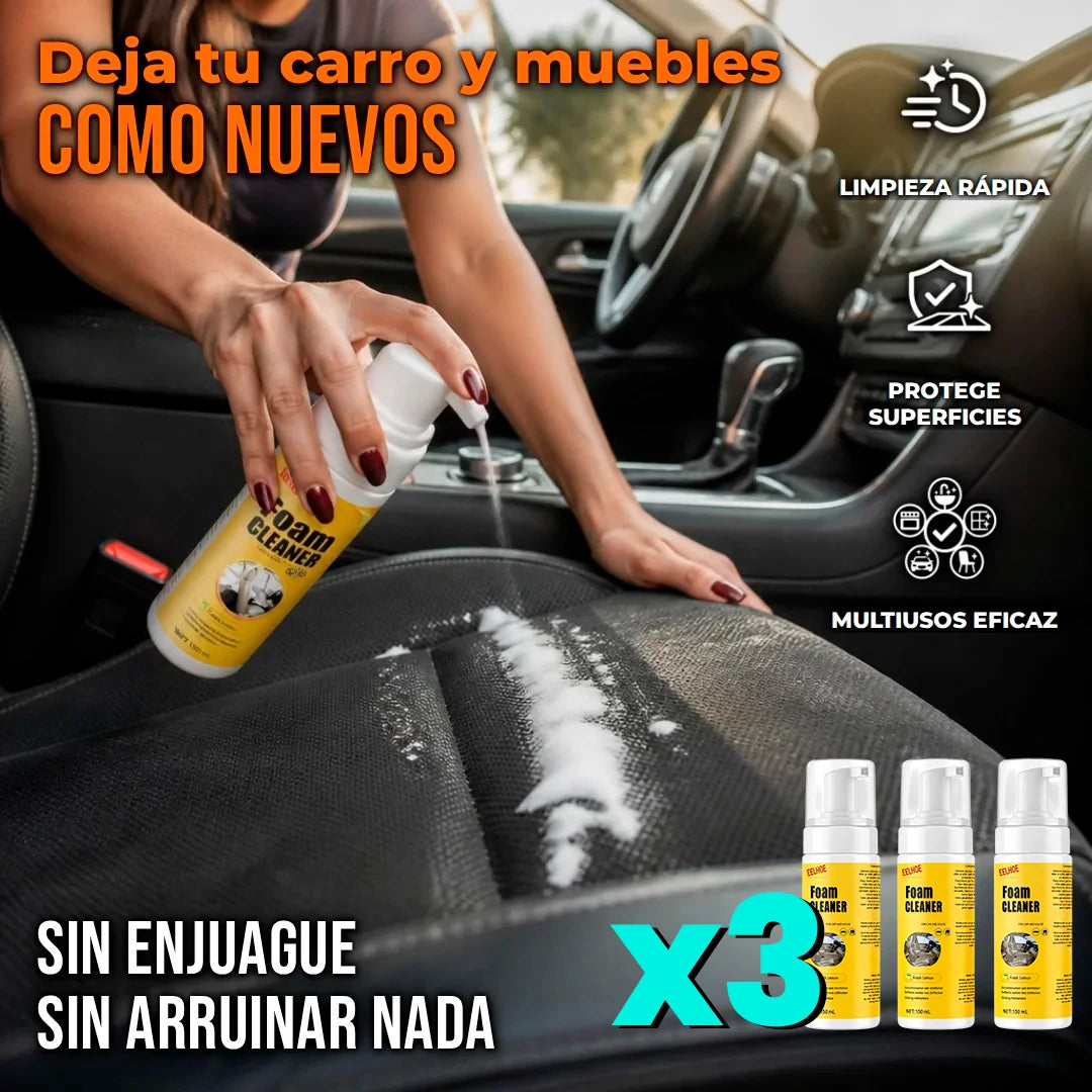 Pack X3 Espuma Limpiadora Multiusos Foam Cleaner