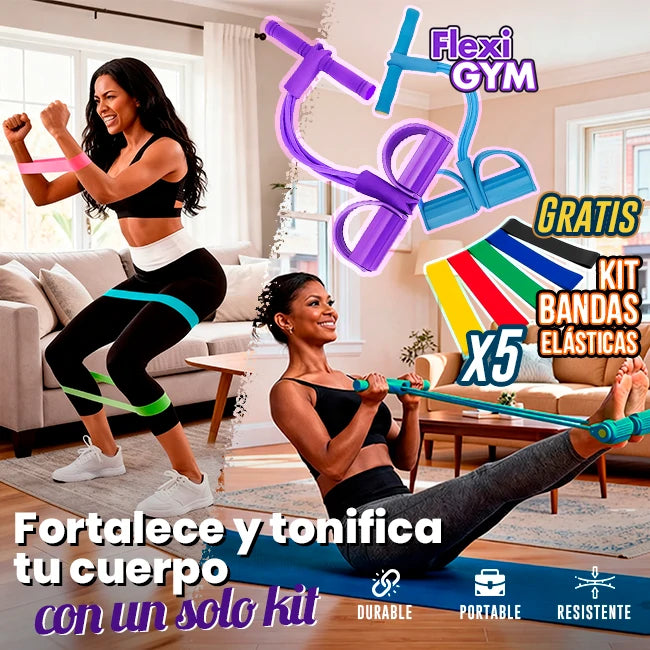 FlexiGym® GRATIS Kit x5 Bandas Elásticas