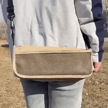 Taburete Plegable 2 en 1 Con Bandolera y Asiento Firme Para Camping / Pesca y Senderismo