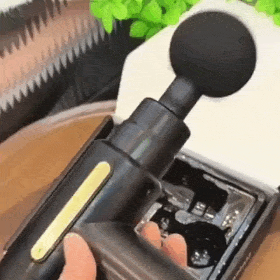 Masajeador de Percusión Pro con Mango Extensible + 6 Cabezales